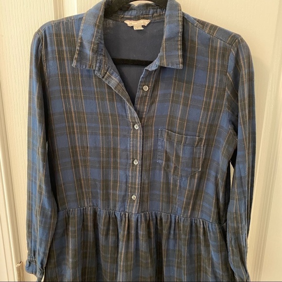 GAP Long Sleeve Plaid Dress - Picture 3 of 15